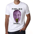 Nigel Farage FarLies BREXIT T-shirt, Men's White tee, 100% Cotton 00230