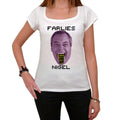 Nigel Farage FarLies BREXIT Tshirt, Women's Short Sleeve Scoop Neck Tee 00231