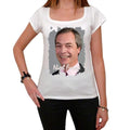 Nigel Farage, T-shirt à manches courtes et col rond pour femme 00139
