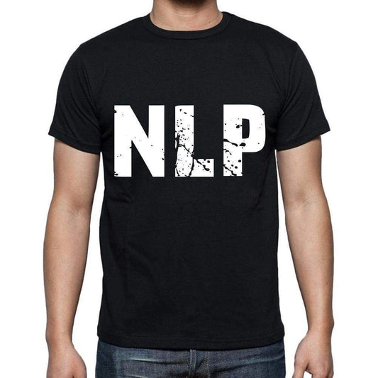 Nlp Men T Shirts Short Sleeve T Shirts Men Tee Shirts For Men Cotton Black 3 Letters - Casual