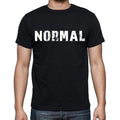 normal Men's Short Sleeve Round Neck T-shirt , Black T-shirt EN