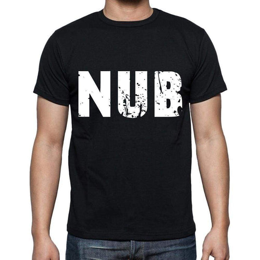 Nub Men T Shirts Short Sleeve T Shirts Men Tee Shirts For Men Cotton Black 3 Letters - Casual