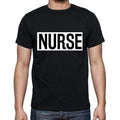 Nurse t shirt, mens t-shirt, occupation, S Size, Black, Cotton