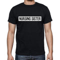 Nursing Sister t shirt, mens t-shirt, occupation, S Size, Black, Cotton