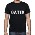 oater Men's Short Sleeve Round Neck T-shirt , 5 letters Black , word 00006