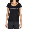 obermaiselstein, German Cities Black, Women's Short Sleeve Round Neck T-shirt 00002