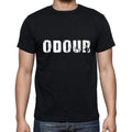 odour Men's Short Sleeve Round Neck T-shirt , 5 letters Black , word 00006