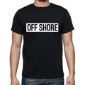Off Shore t shirt, mens t-shirt, occupation, S Size, Black, Cotton