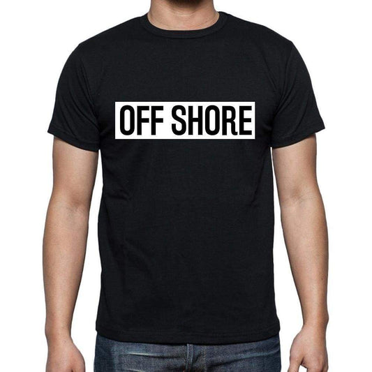 Off Shore T Shirt Mens T-Shirt Occupation S Size Black Cotton - T-Shirt