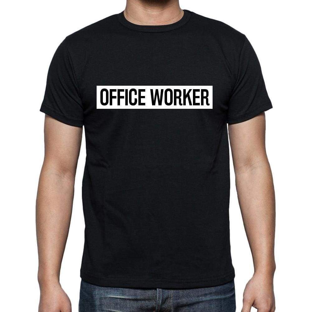 Office Worker T Shirt Mens T-Shirt Occupation S Size Black Cotton - T-Shirt