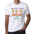 officer, Men's Short Sleeve Round Neck T-shirt 00025