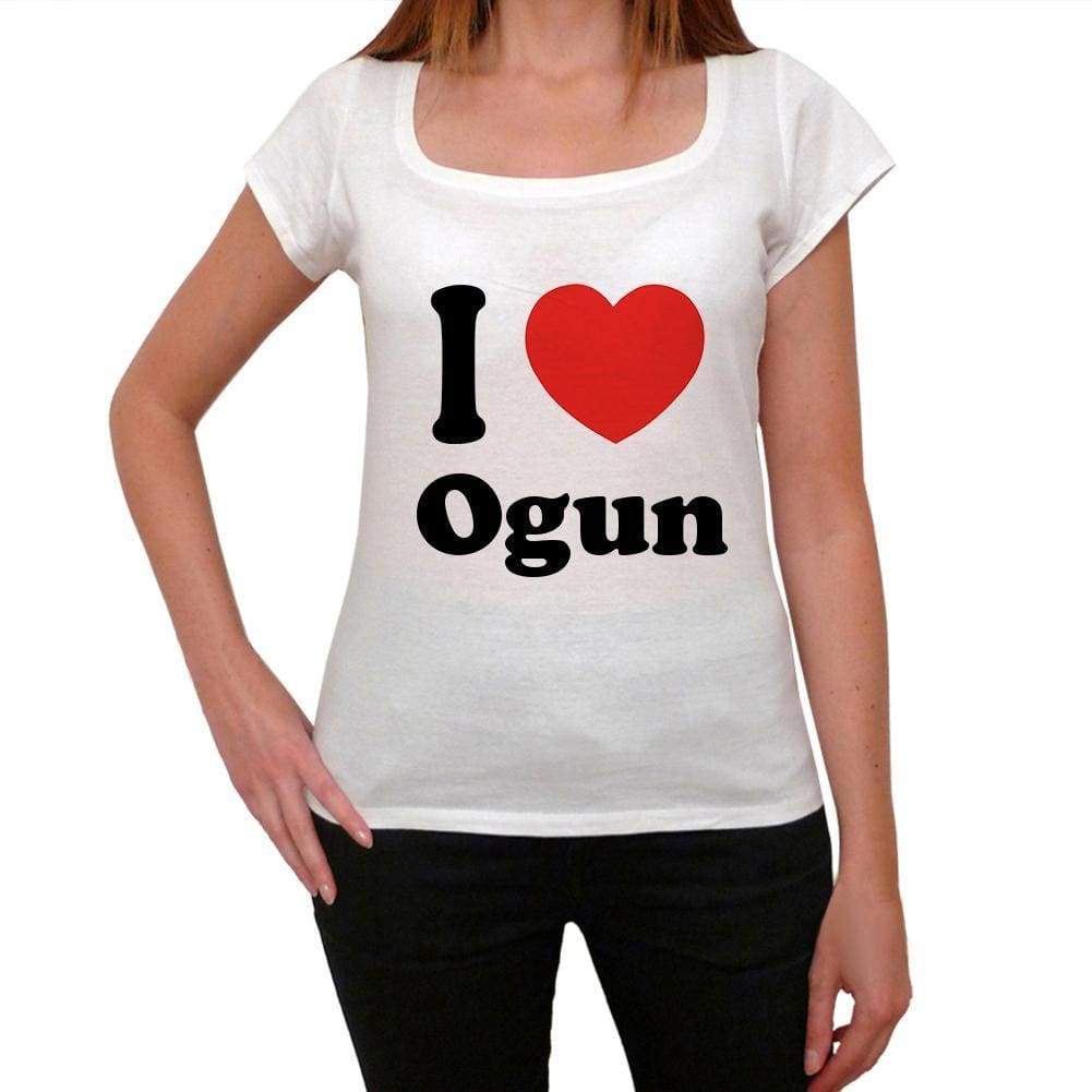 Ogun T shirt woman,traveling in, visit Ogun,Women's Short Sleeve Round Neck T-shirt 00031 - Ultrabasic