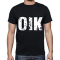 oik men t shirts,Short Sleeve,t shirts men,tee shirts for men,cotton,black , 3 letters