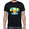 Oktoberfest Beer and Baloons, Oktoberfest T-shirt, Men's Black T-shirt,100% cotton 00202