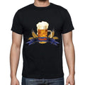 Oktoberfest Beer With Wheat, Oktoberfest T-shirt, Men's Black T-shirt,100% cotton 00202