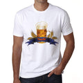 Oktoberfest Beer With Wheat, Oktoberfest T-shirt, Men's White tee, 100% Cotton 00179