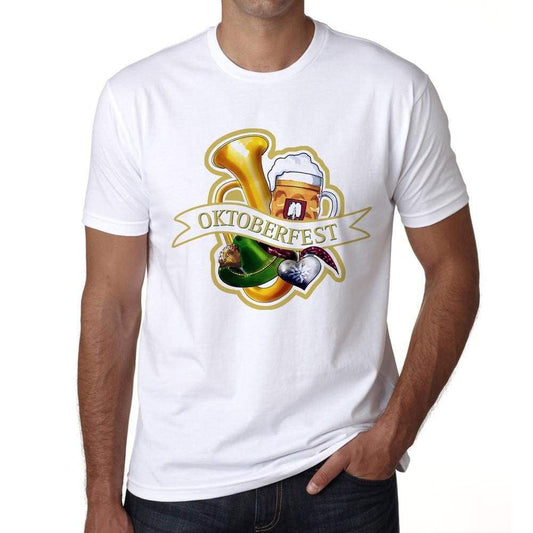 Oktoberfest Oktoberfest T-Shirt Mens White Tee 100% Cotton 00179