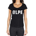 olpe, German Cities Black, Women's Short Sleeve Round Neck T-shirt 00002