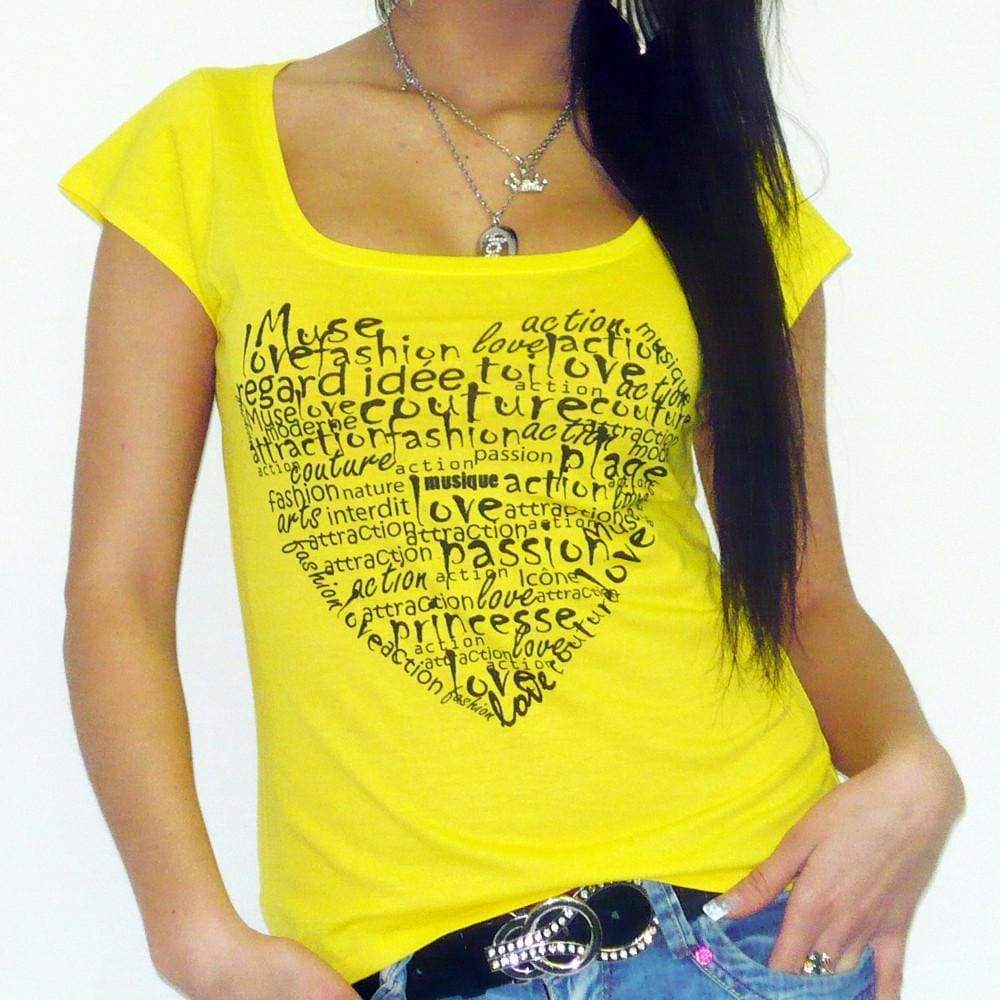 One In The City Heart Short-Sleeve Top