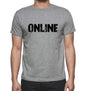 Online Grey Mens Short Sleeve Round Neck T-Shirt 00018 - Grey / S - Casual