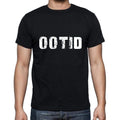 ootid Men's Short Sleeve Round Neck T-shirt , 5 letters Black , word 00006