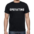 operating Men's Short Sleeve Round Neck T-shirt , Black T-shirt EN