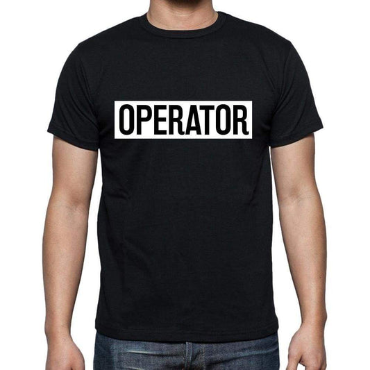 Operator t shirt, mens t-shirt, occupation, S Size, Black, Cotton - ULTRABASIC