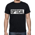 Optical t shirt, mens t-shirt, occupation, S Size, Black, Cotton
