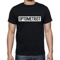 Optometrist t shirt, mens t-shirt, occupation, S Size, Black, Cotton