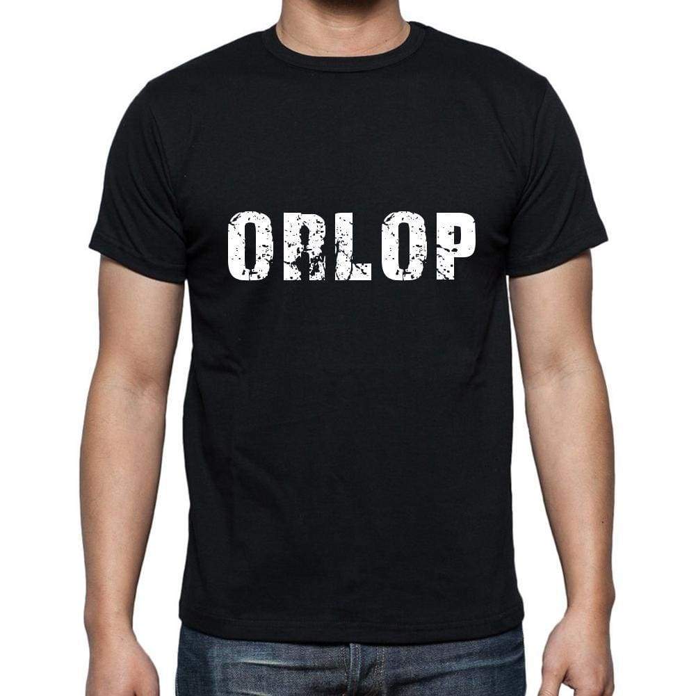 Orlop Mens Short Sleeve Round Neck T-Shirt 5 Letters Black Word 00006 - Casual