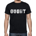 ought Men's Short Sleeve Round Neck T-shirt , Black T-shirt EN