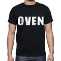 oven Men's Short Sleeve Round Neck T-shirt , Black T-shirt EN