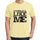 Overall Like Me Yellow Mens Short Sleeve Round Neck T-Shirt 00294 - Yellow / S - Casual
