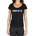 overath, German Cities Black, Women's Short Sleeve Round Neck T-shirt 00002