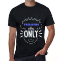OVERJOYING, Vibes Only, Black, Men's Short Sleeve Round Neck T-shirt, gift t-shirt 00299