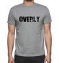 Overly Grey Mens Short Sleeve Round Neck T-Shirt 00018 - Grey / S - Casual