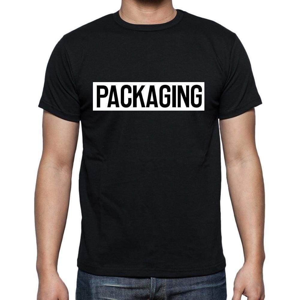 Packaging T Shirt Mens T-Shirt Occupation S Size Black Cotton - T-Shirt