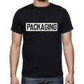 Packaging t shirt, mens t-shirt, occupation, S Size, Black, Cotton