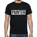 Painter t shirt, mens t-shirt, occupation, S Size, Black, Cotton