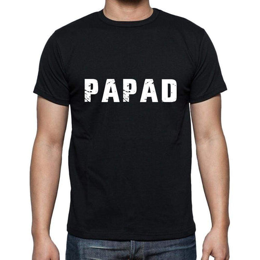 Papad Mens Short Sleeve Round Neck T-Shirt 5 Letters Black Word 00006 - Casual