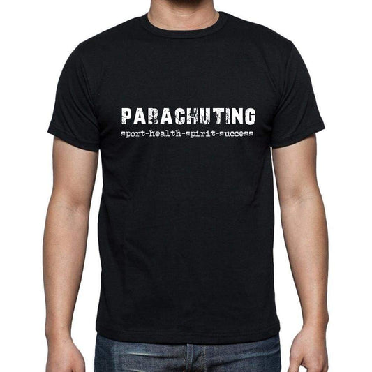 Parachuting Sport-Health-Spirit-Success Mens Short Sleeve Round Neck T-Shirt 00079 - Casual