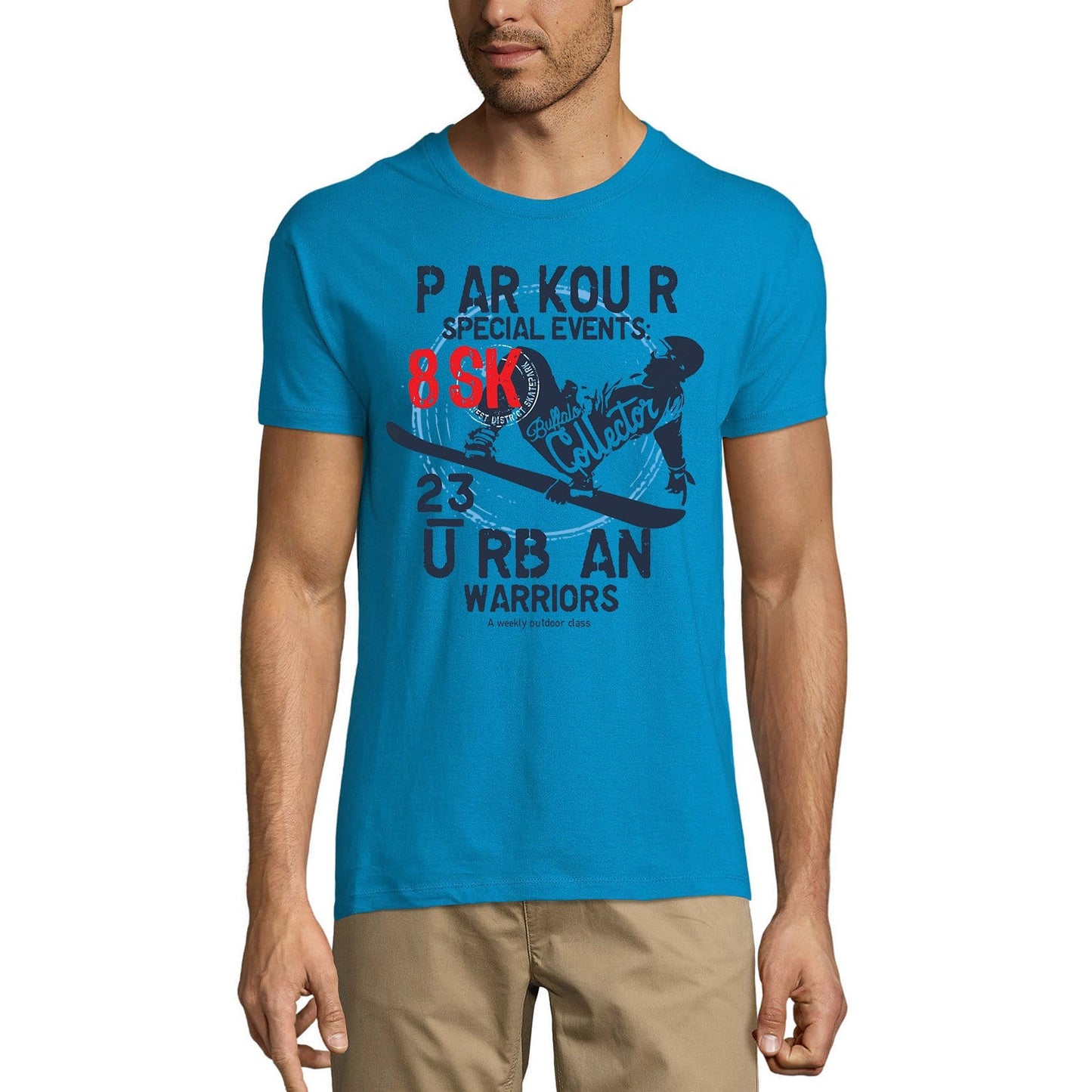 ULTRABASIC Men's Novelty T-Shirt Parkour Urban Warriors Tee Shirt