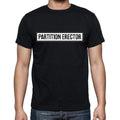 Partition Erector t shirt, mens t-shirt, occupation, S Size, Black, Cotton