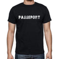 passeport, French Dictionary, Men's Short Sleeve Round Neck T-shirt 00009