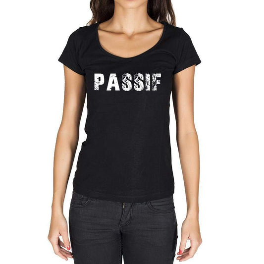 Passif French Dictionary Womens Short Sleeve Round Neck T-Shirt 00010 - Casual