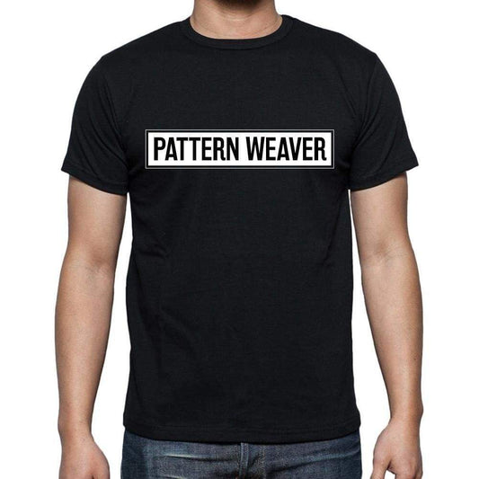 Pattern Weaver T Shirt Mens T-Shirt Occupation S Size Black Cotton - T-Shirt