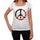 Peace 2 Usa Womens Short Sleeve Round Neck T-Shirt 00111