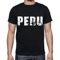 peru Men's T-Shirt Short Sleeve Round Neck Black t shirt for men