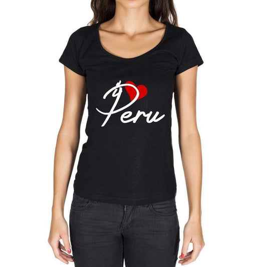 Peru Womens Short Sleeve Round Neck T-Shirt - Casual