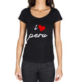 Peru Damen-T-Shirt mit kurzen Ärmeln und Rundhalsausschnitt